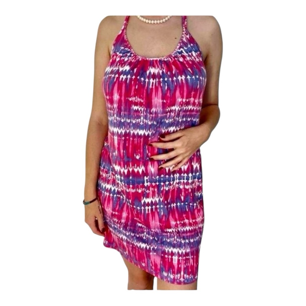 HOST PICK Mini Dress Pink Purple Halter Y2K Sundress SO Size Small